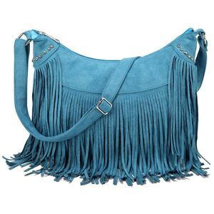 Fringe Hobo Bags for Women, Vintage Western Suede Crossbody Shoulder Purse